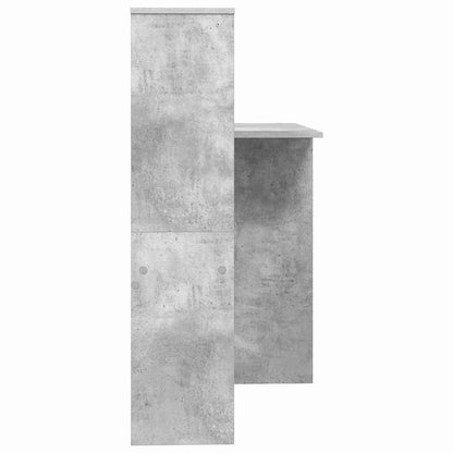 Schreibtisch Beton Grau 131,5 x 50 x 106,5 cm Holzwerkstoff