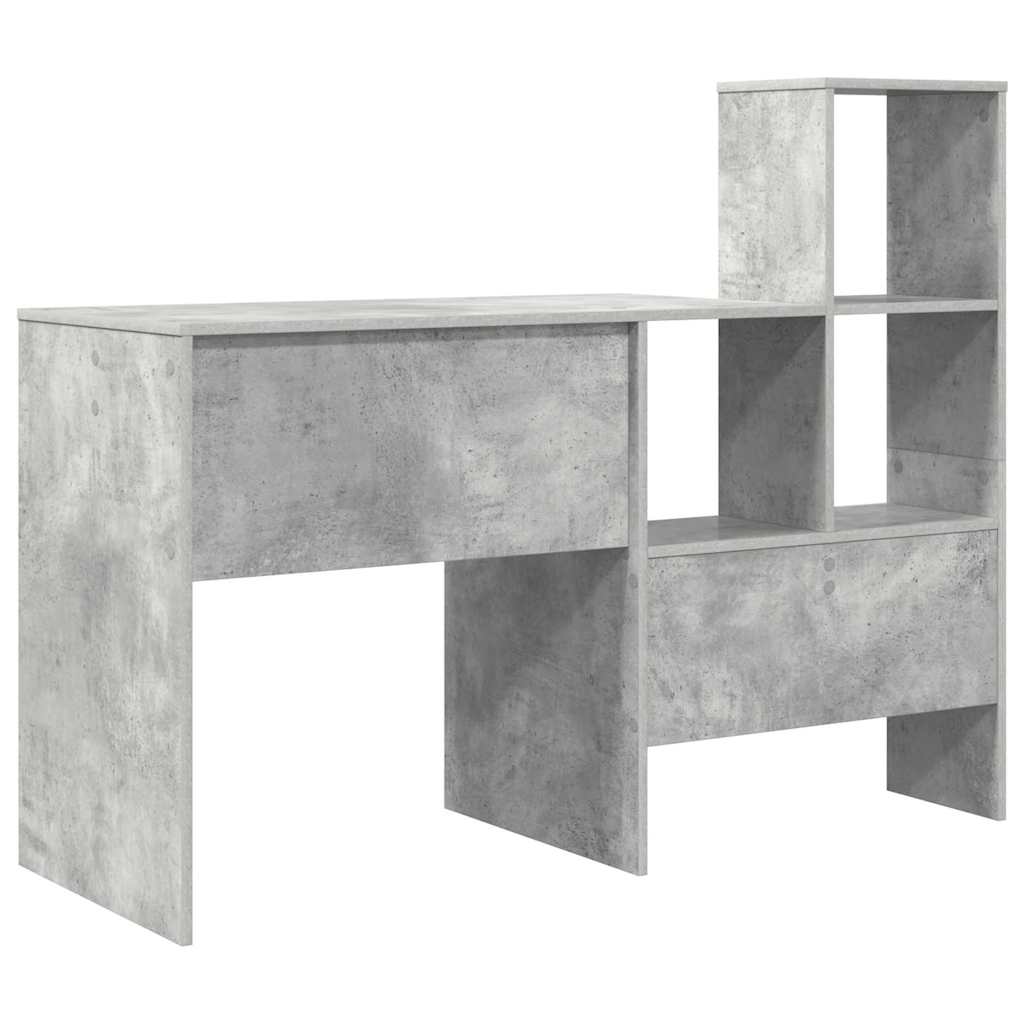 Schreibtisch Beton Grau 131,5 x 50 x 106,5 cm Holzwerkstoff