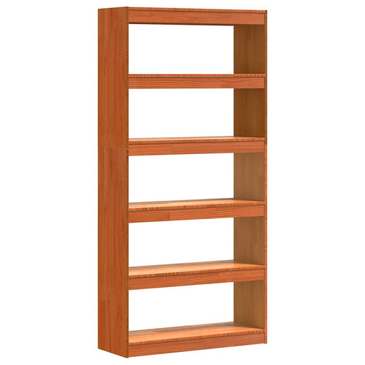 Bücherregal Wachsbraun 80 x 30 x 167,5 cm Massives Kiefernholz