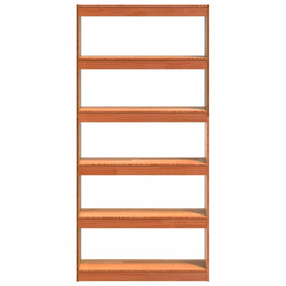 Bücherregal Wachsbraun 80 x 30 x 167,5 cm Massives Kiefernholz