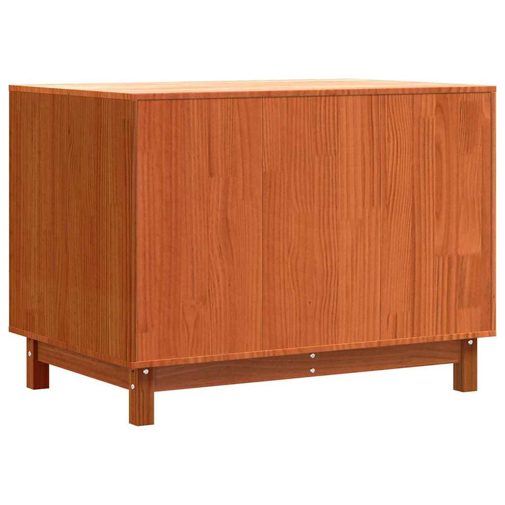 Hundehütte Wachsbraun 90 x 60 x 67 cm Massives Kiefernholz