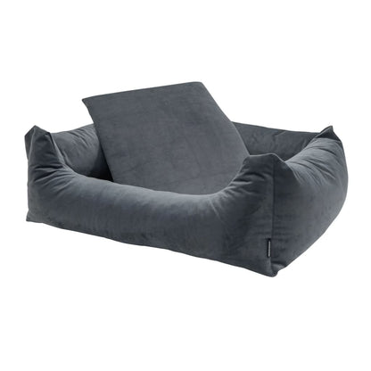 Madison Hundebett Velvet 80x67x22 cm Grau