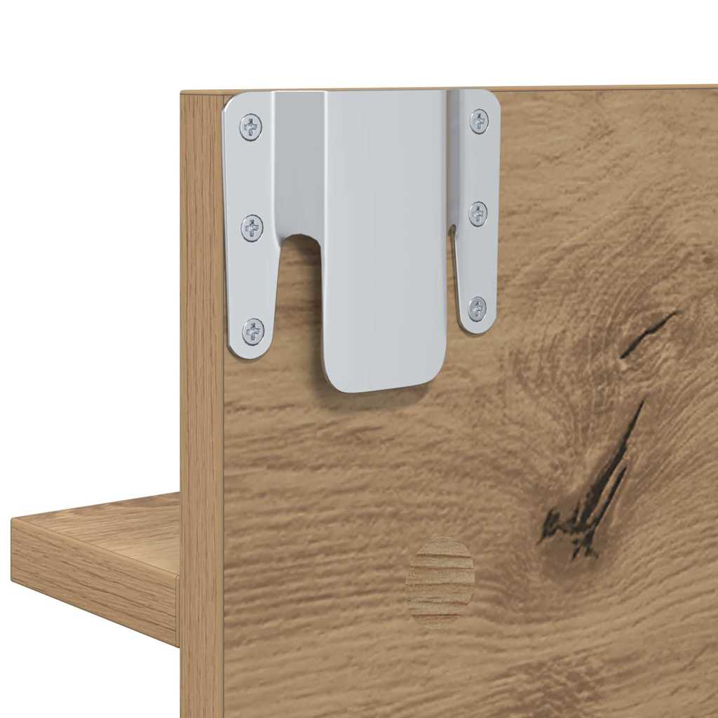 Flurmöbel-Set mit Regal 4 pcs Kunsthandwerk Eiche Holzwerkstoff