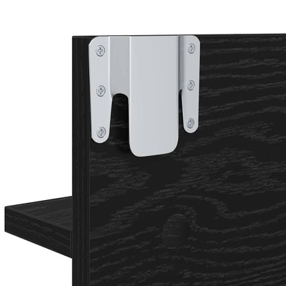 Flurmöbel-Set 4 pcs Schwarz Eichen-Optik Holzwerkstoff