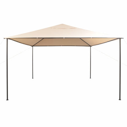 Pavilion Partyzelt Überdachung 4x4 m Stahl Beige