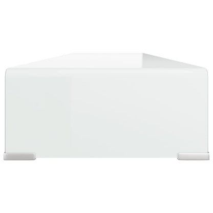 TV-Aufsatz/Monitorerhöhung Glas Grün 120x30x13 cm