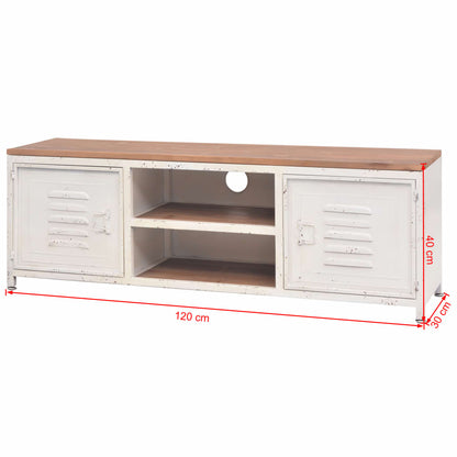 TV-Schrank 120x30x40 cm Weiß