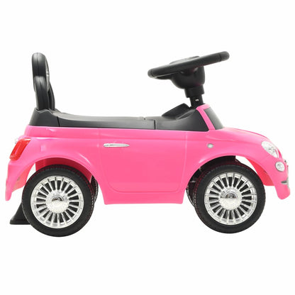 Kinder-Aufsitzauto Fiat 500 Rosa