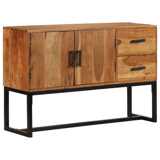 Sideboard Braun 110x30x70 cm Massivholz Akazie