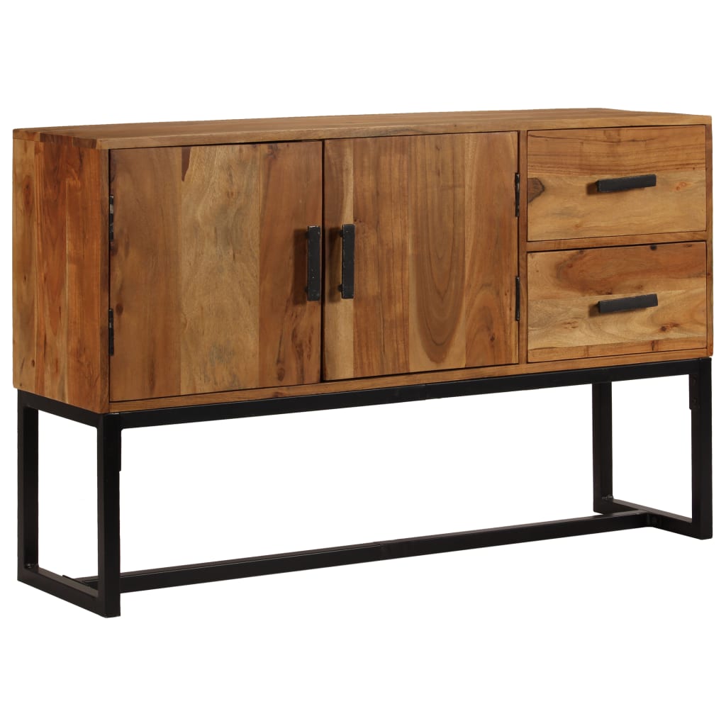 Sideboard Braun 110x30x70 cm Massivholz Akazie