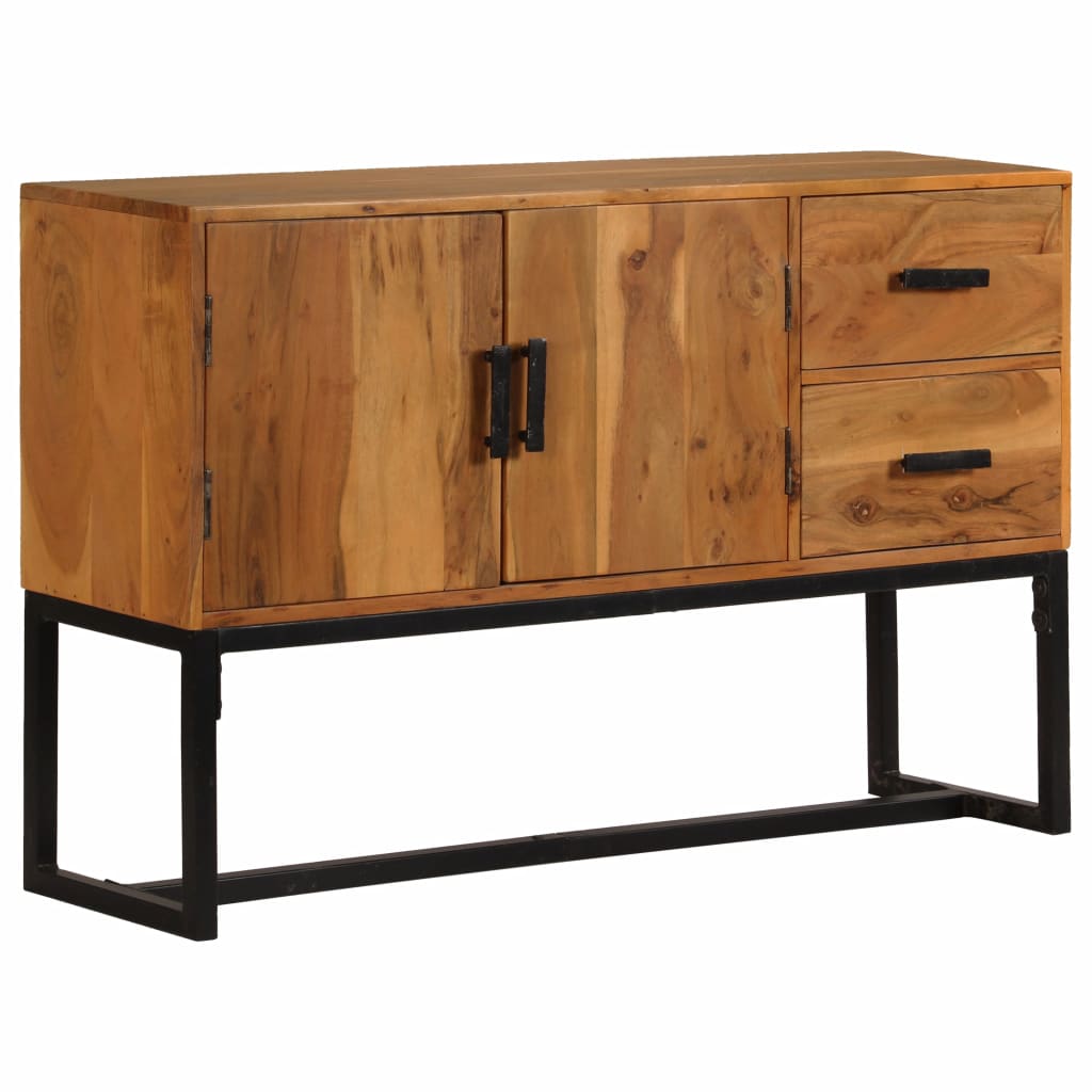 Sideboard Braun 110x30x70 cm Massivholz Akazie