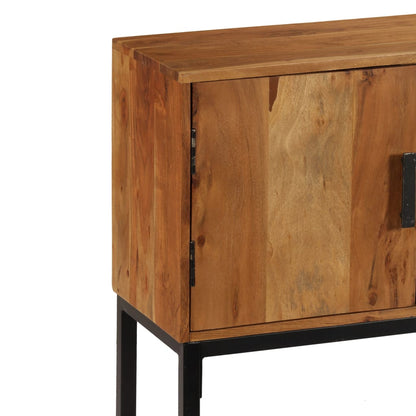 Sideboard Braun 110x30x70 cm Massivholz Akazie