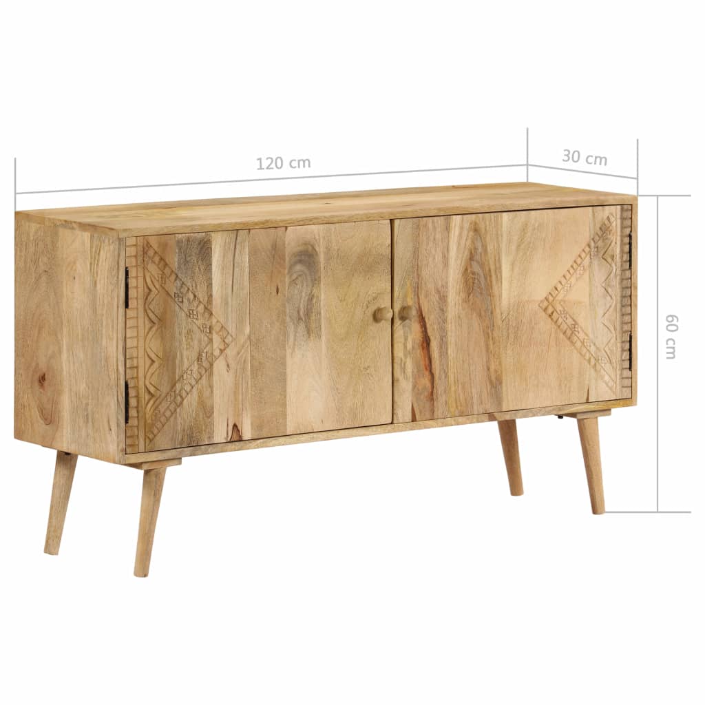 Sideboard Mango Massivholz 110x30x60 cm