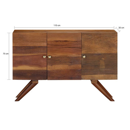 Sideboard Braun Altholz Massiv 110x30x75 cm