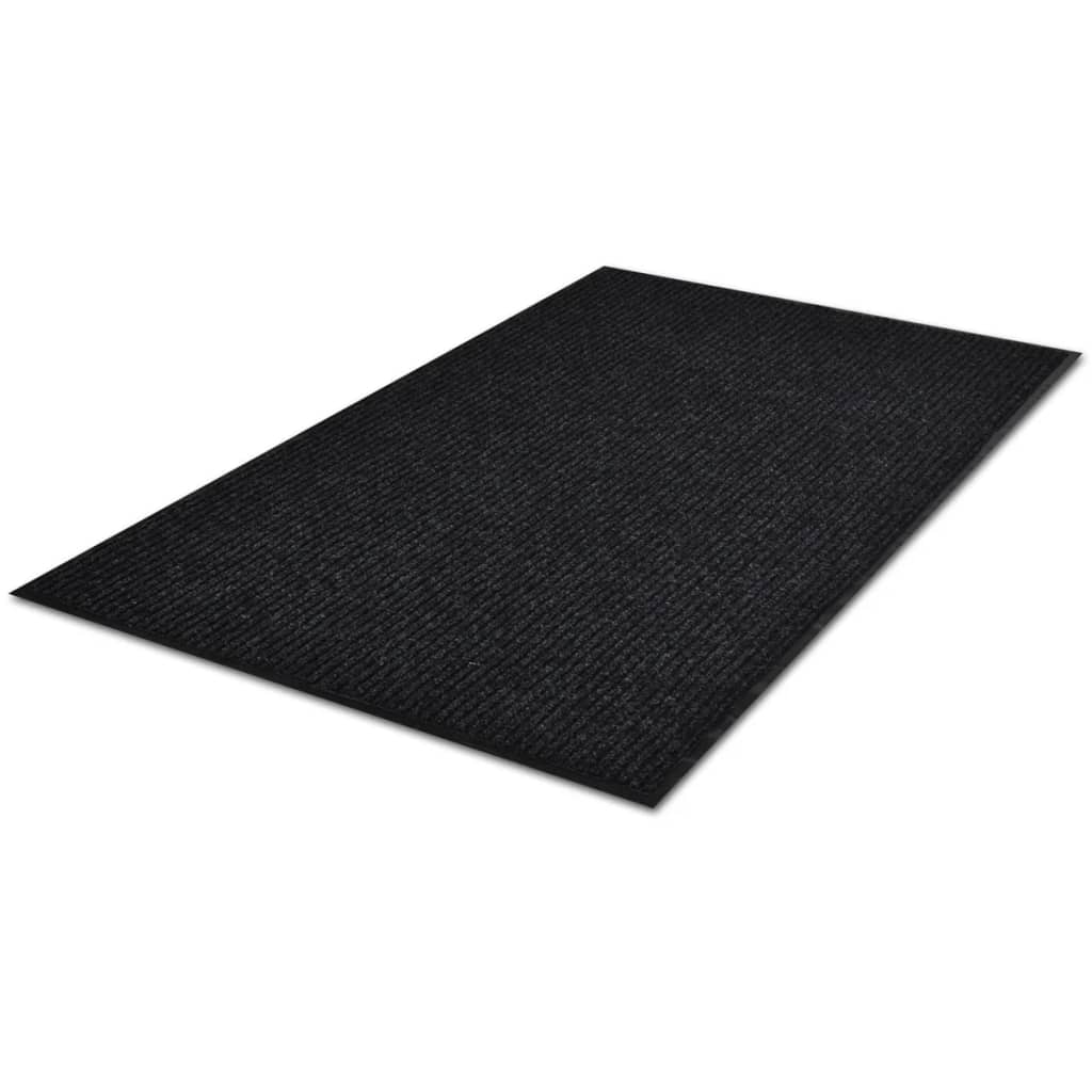 Schwarze PVC Türmatte 90 x 60 cm