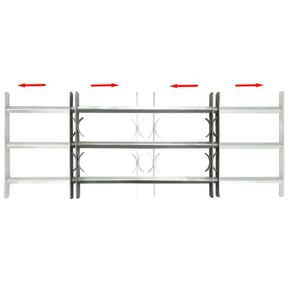 Fenstergitter Verstellbar mit 3 Querstäben 700-1050 mm