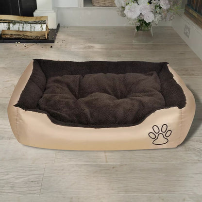 Warmes Hundebett mit Polsterkissen M