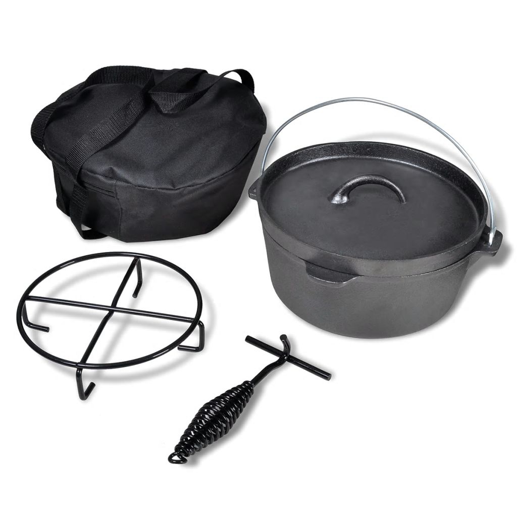 Holländischer Ofen Dutch Oven 4,2 l mit Zubehör