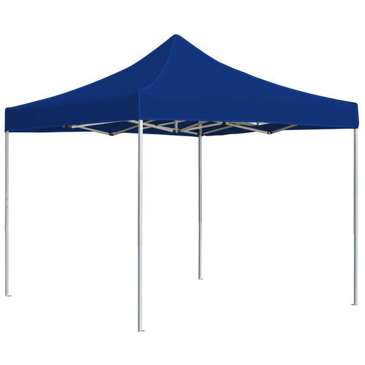 Profi-Partyzelt Faltbar Aluminium 3x3 m Blau