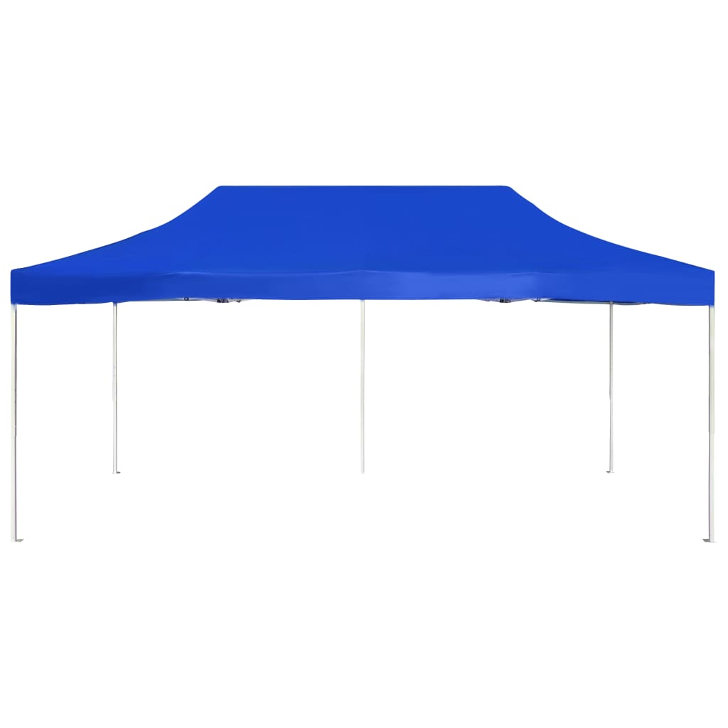 Profi-Partyzelt Faltbar Aluminium 6x3 m Blau