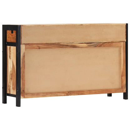 vidaXL Sideboard 120 x 35 x 75 cm Massivholz Akazie