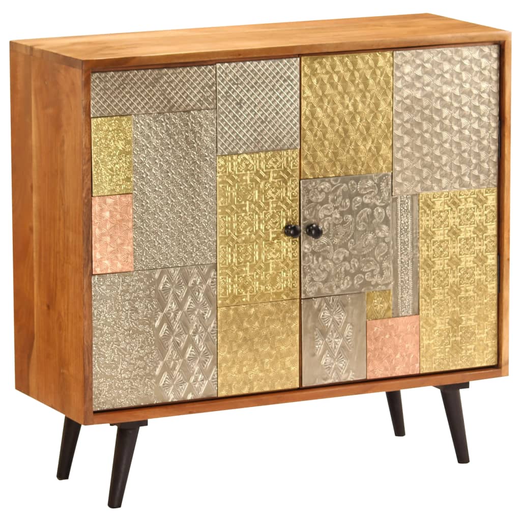 Sideboard 80x30x75 cm Massivholz Akazie