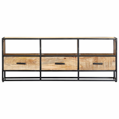 TV-Schrank 120x30x45 cm Massivholz Mango