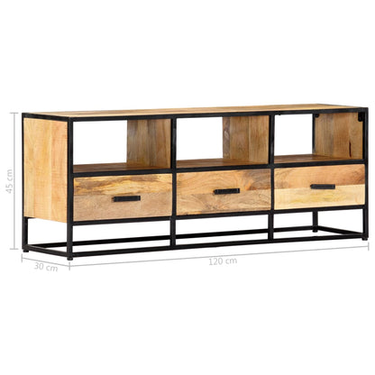 TV-Schrank 120x30x45 cm Massivholz Mango