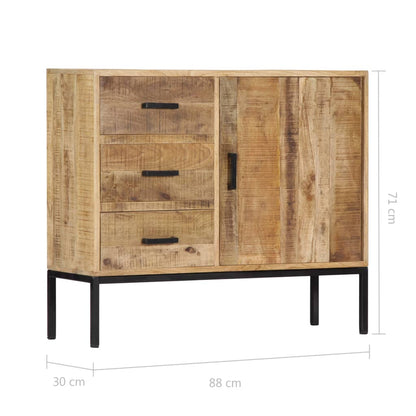 Sideboard 88x30x71 cm Massivholz Mango