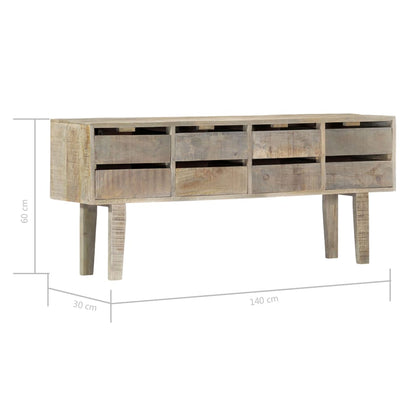 Sideboard 140×30×60 cm Massivholz Mango