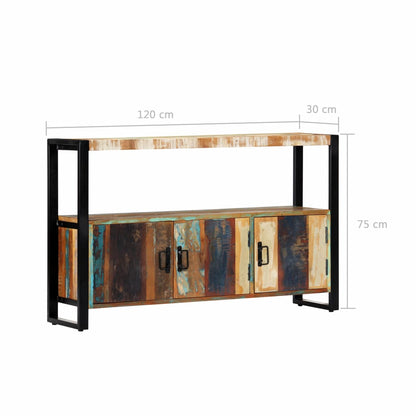 Sideboard 120x30x75 cm Altholz Massiv