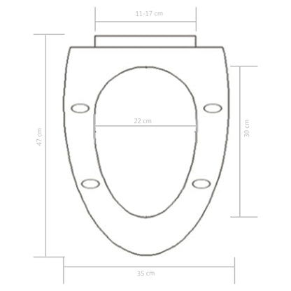 Toilettensitz mit Absenkautomatik und Quick-Release Schwarz