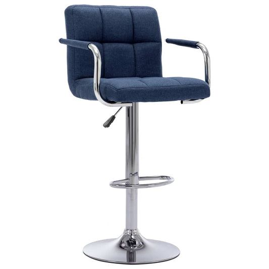 Barhocker Blau Stoff