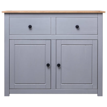 Sideboard Grau 93x40x80 cm Kiefernholz Panama