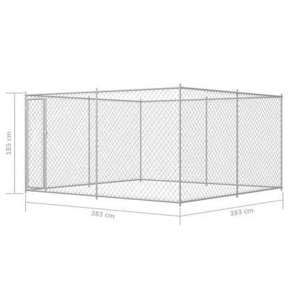 Outdoor-Hundezwinger 383x383x185 cm