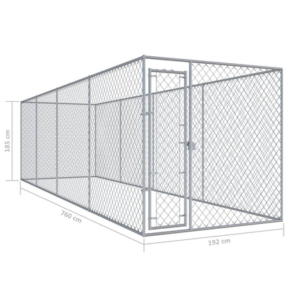 Outdoor-Hundezwinger 760x192x185 cm