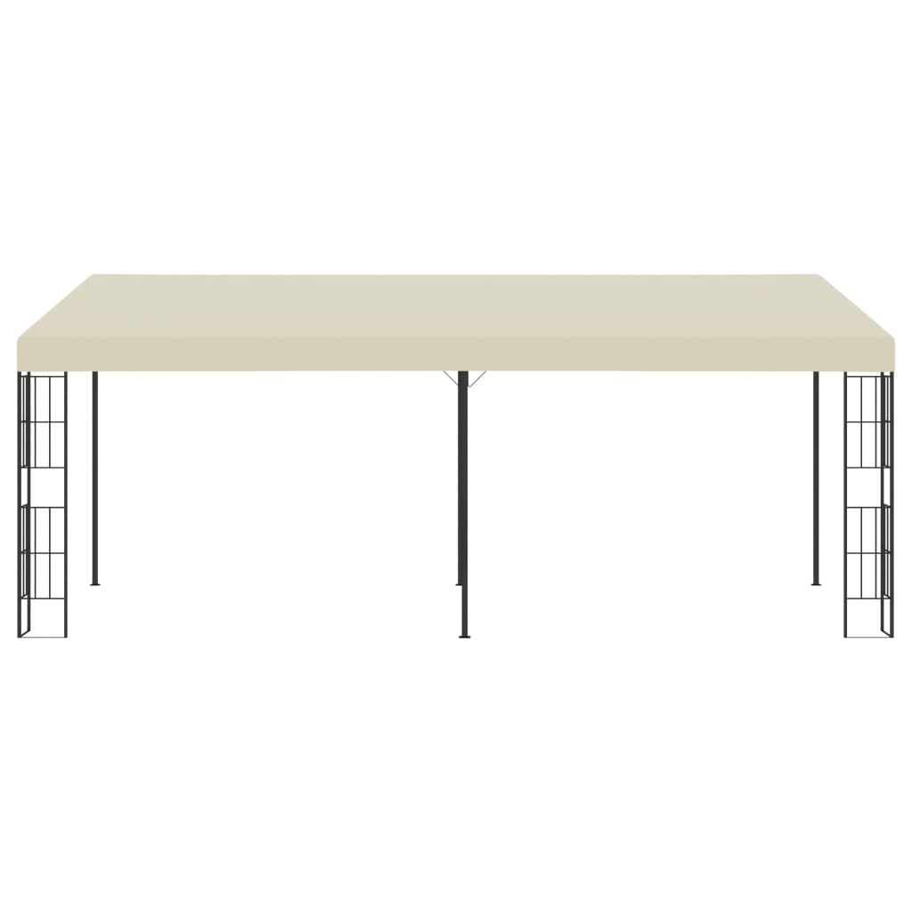 Wand-Pavillon 3x6 m Creme Stoff