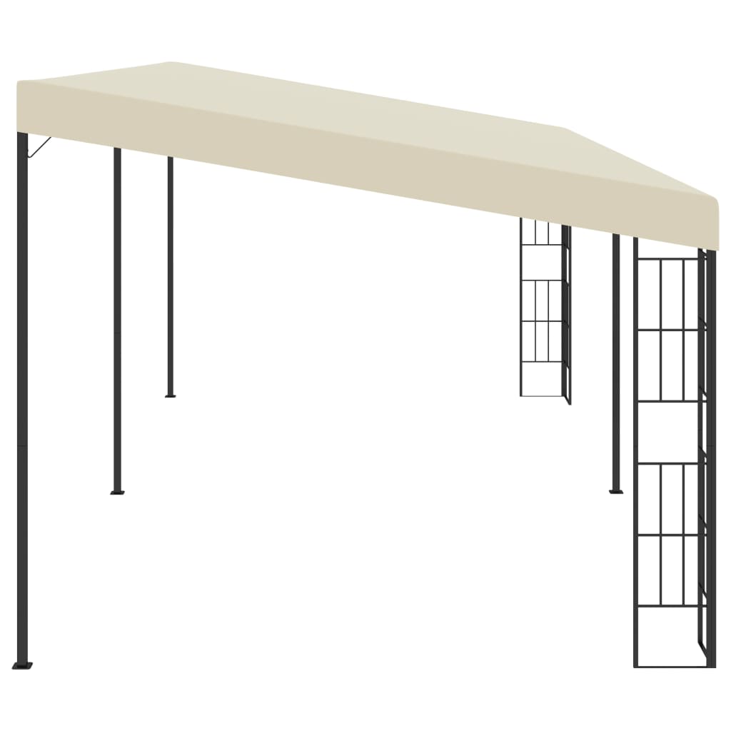 Wand-Pavillon 3x6 m Creme Stoff