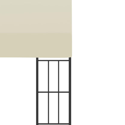 Wand-Pavillon 3x6 m Creme Stoff