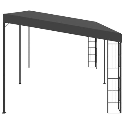 Wand-Pavillon 3x6 m Anthrazit Stoff