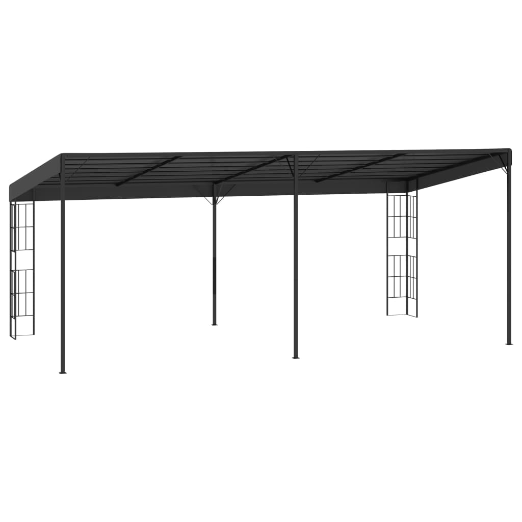 Wand-Pavillon 3x6 m Anthrazit Stoff