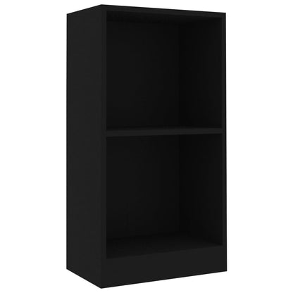 Bücherregal Schwarz 40x24x75 cm Holzwerkstoff