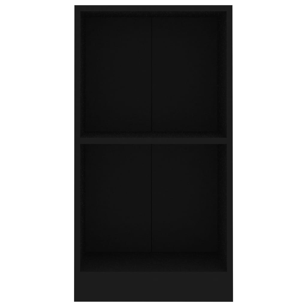 Bücherregal Schwarz 40x24x75 cm Holzwerkstoff