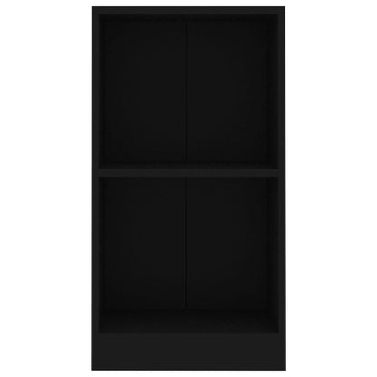 Bücherregal Schwarz 40x24x75 cm Holzwerkstoff