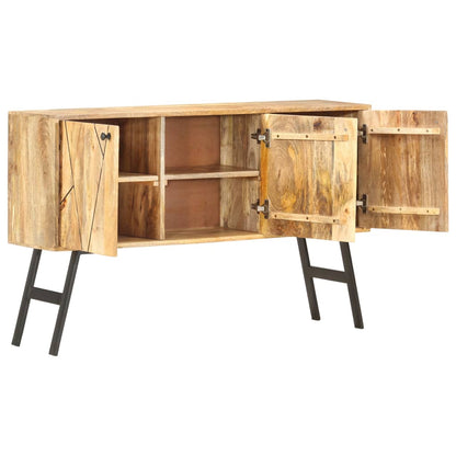 Sideboard 118x30x75 cm Massivholz Mango