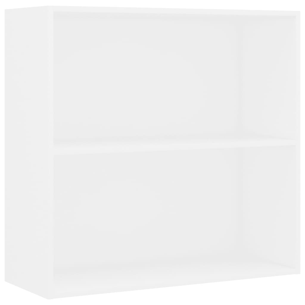 Bücherregal Weiß 80x30x76,5 cm Holzwerkstoff