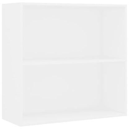 Bücherregal Weiß 80x30x76,5 cm Holzwerkstoff