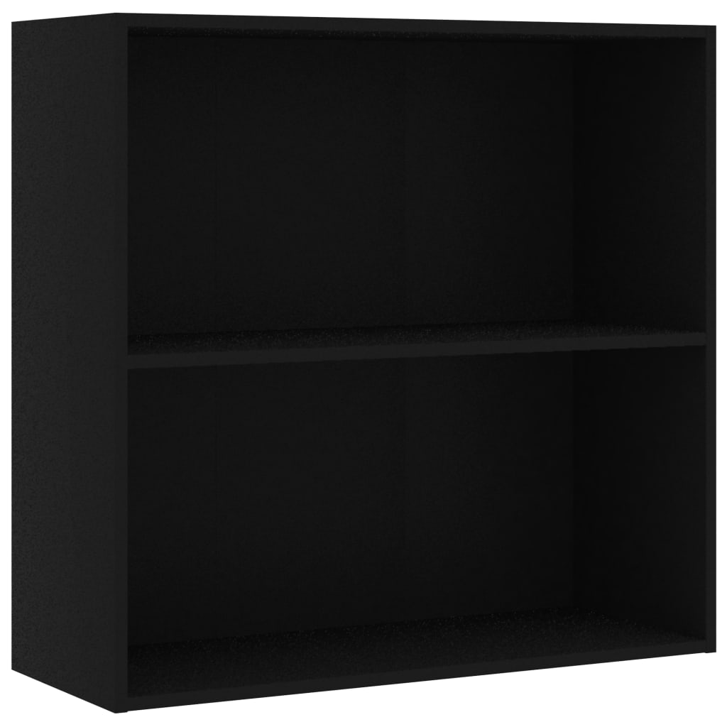 Bücherregal Schwarz 80x30x76,5 cm Holzwerkstoff