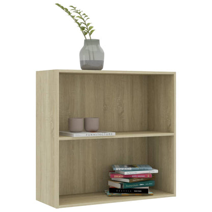 Bücherregal Sonoma-Eiche 80x30x76,5 cm Holzwerkstoff