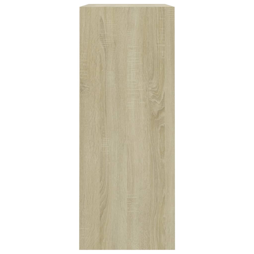 Bücherregal Sonoma-Eiche 80x30x76,5 cm Holzwerkstoff